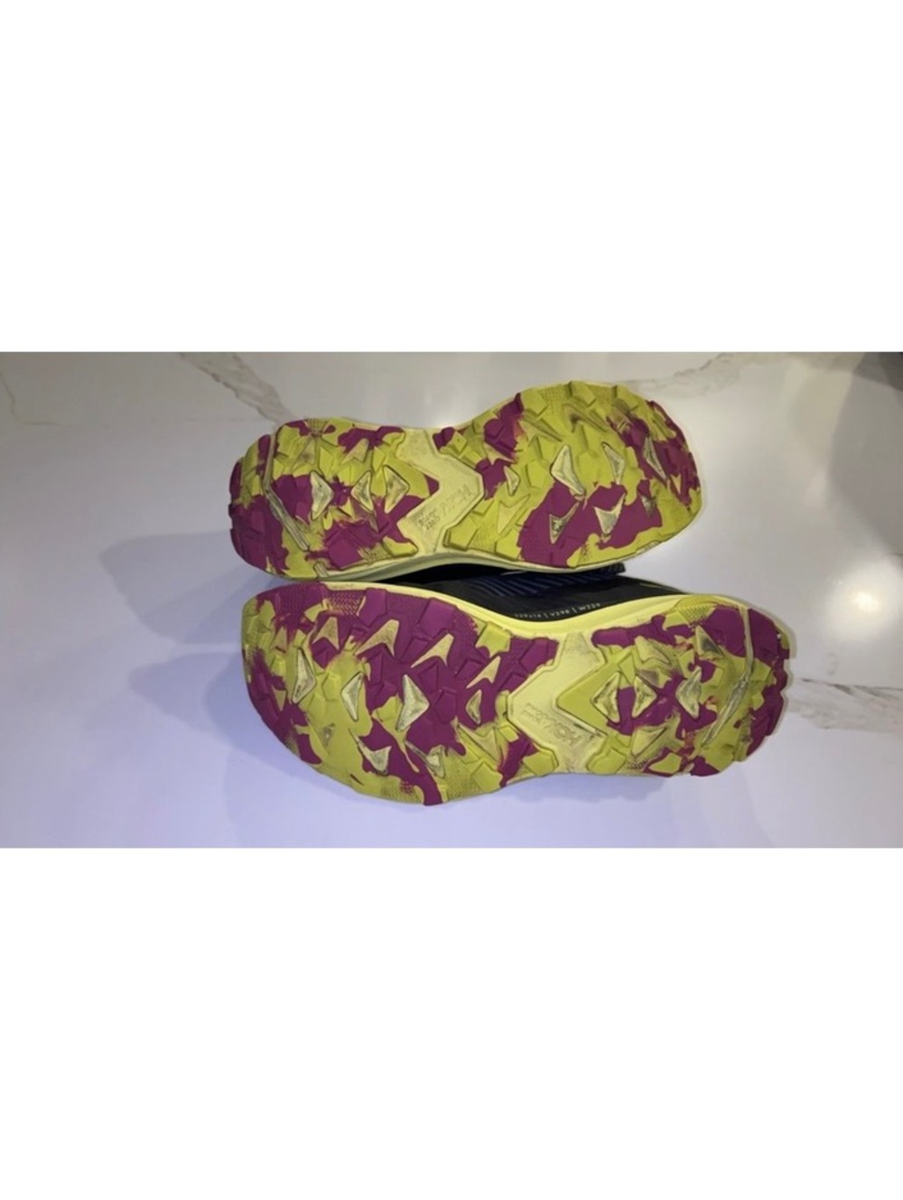 Hoka One One Trail Running Shoes - Navy and Yellow, Size 9 - Picture 6 of 7